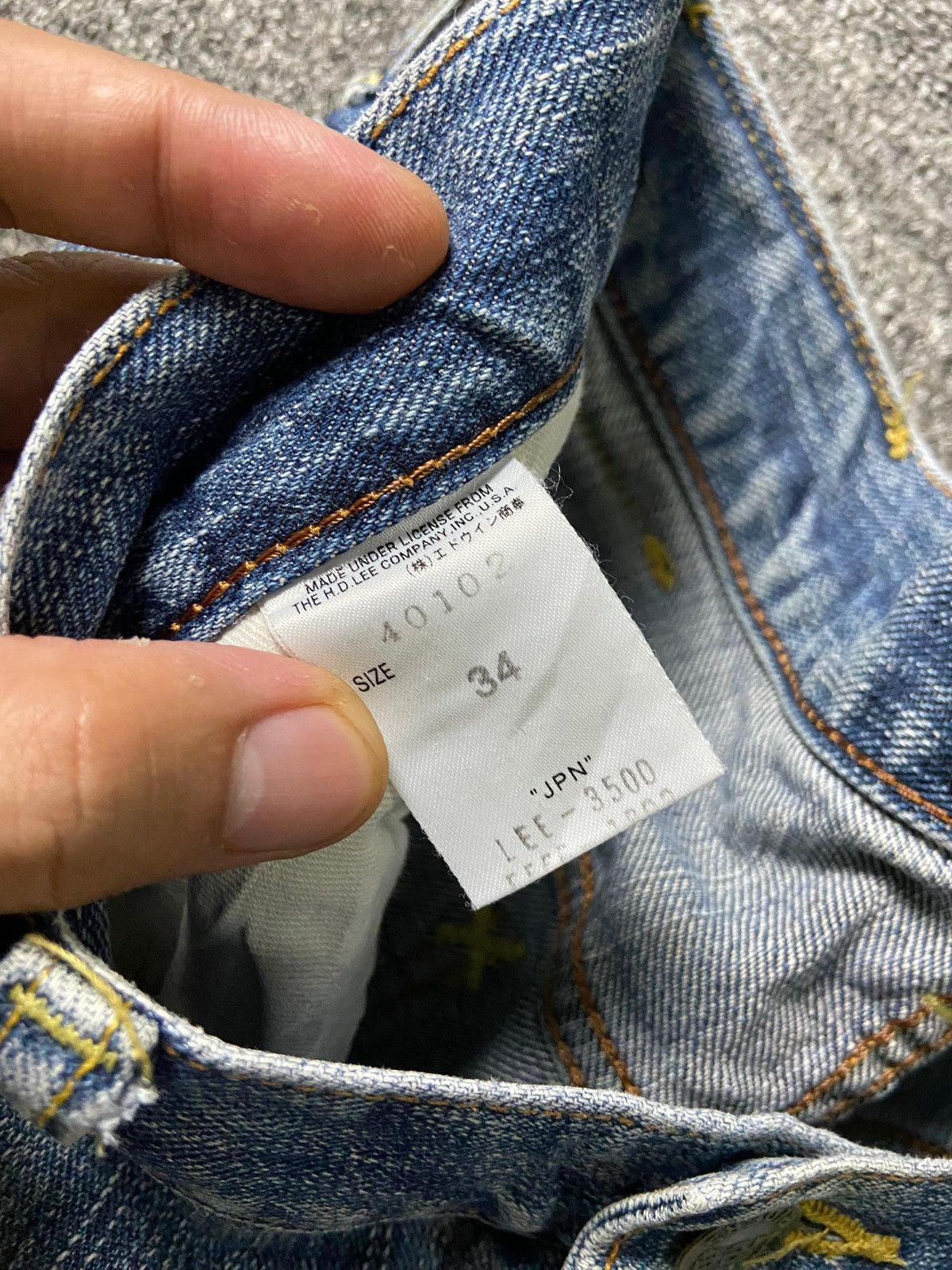Japanese Brand × Lee × Vintage LEE RIDERS Brand Distressed Denim Jeans (132) Size US 36 / EU 52 - 9 Thumbnail