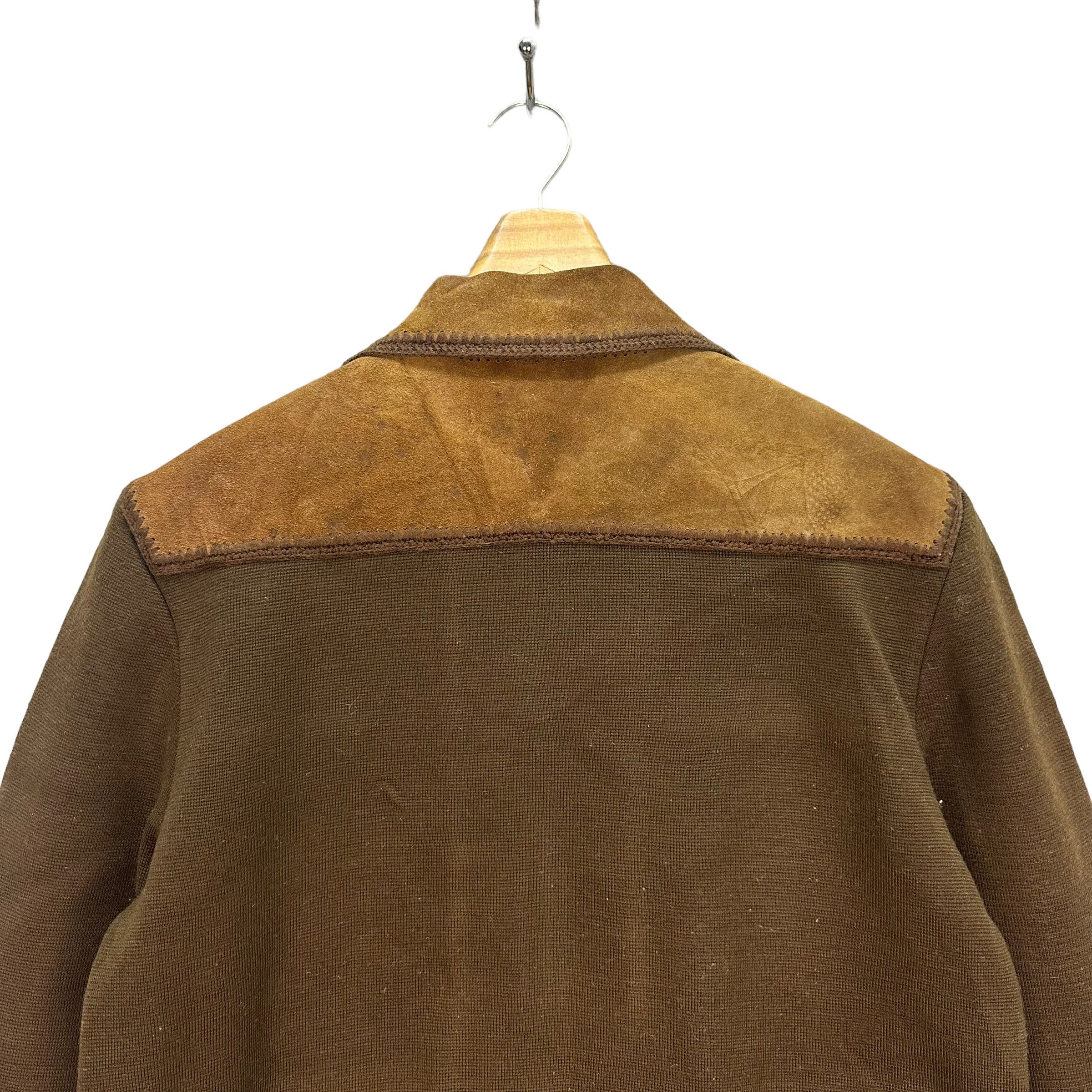Japanese Brand VINTAGE UNBRAND SUEDE HYBRID JACKET #7880-187 Size US S / EU 44-46 / 1 - 9 Thumbnail