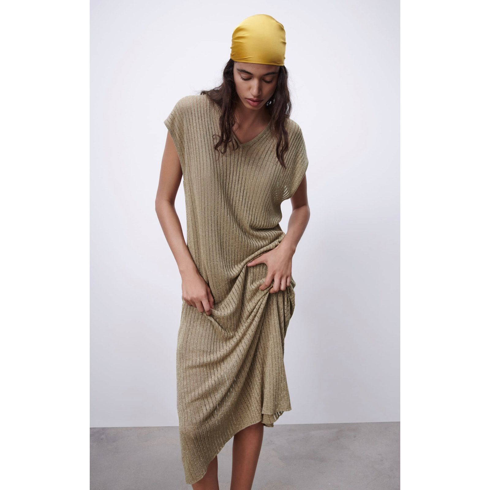 Zara ZARA METALLIC THREAD KNIT TUNIC Size S / US 4 / IT 40 - 7 Thumbnail