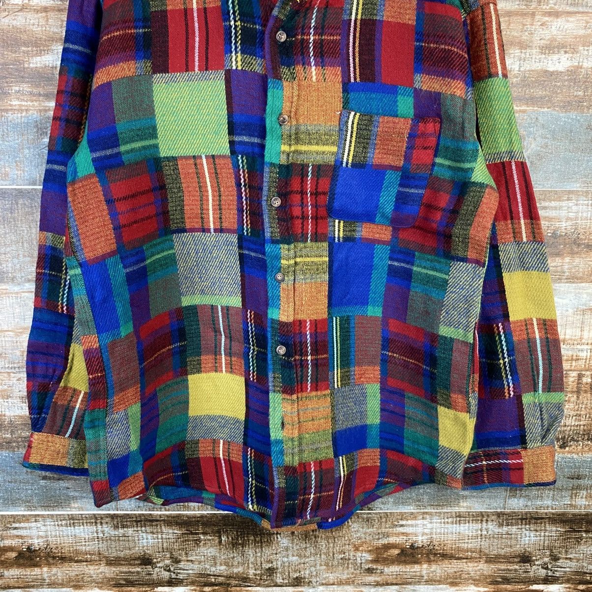 Japanese Brand DL Jungle Strom checkered Red Shirt #C909 Size US L / EU 52-54 / 3 - 6 Thumbnail