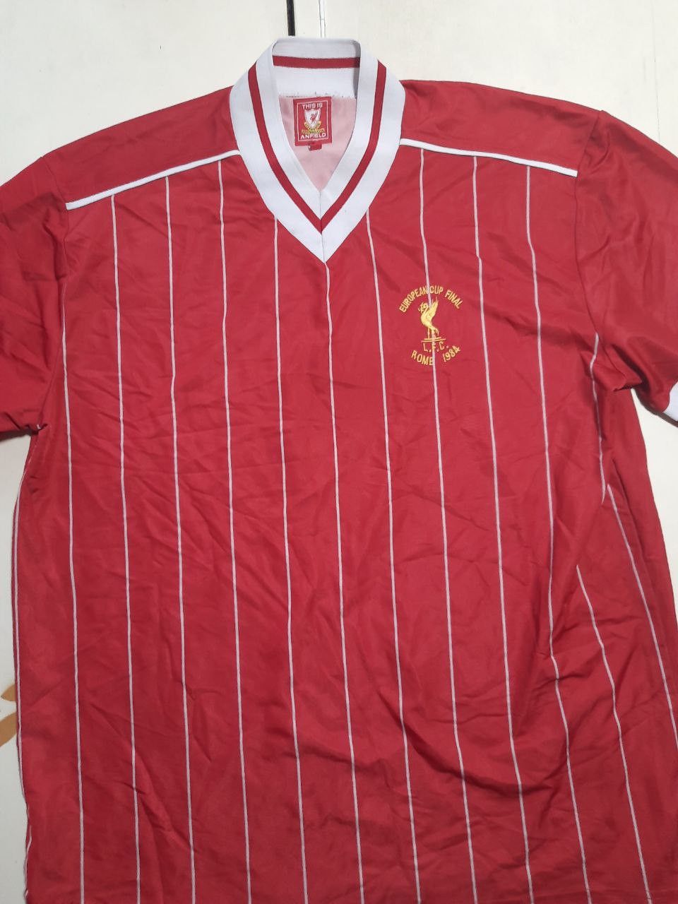 Other Anfield Liverpool Jersey European Cup Final Rome 1984 Size US XL / EU 56 / 4 - 4 Thumbnail