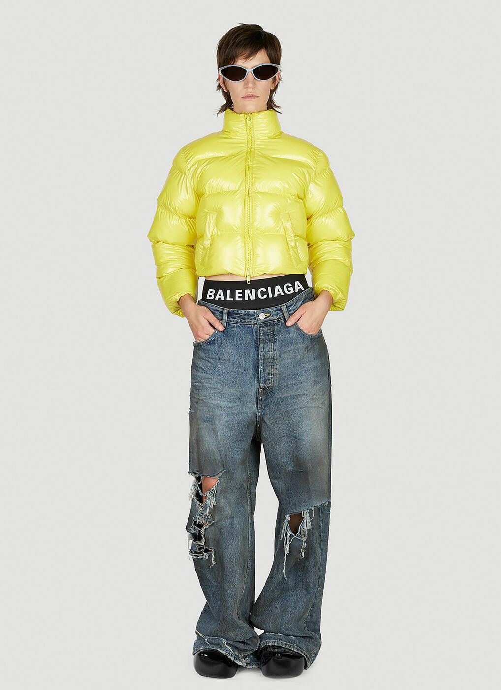 Balenciaga o1y0625 Shell Jacket in Yellow Size XS / US 0-2 / IT 36-38 - 6 Thumbnail
