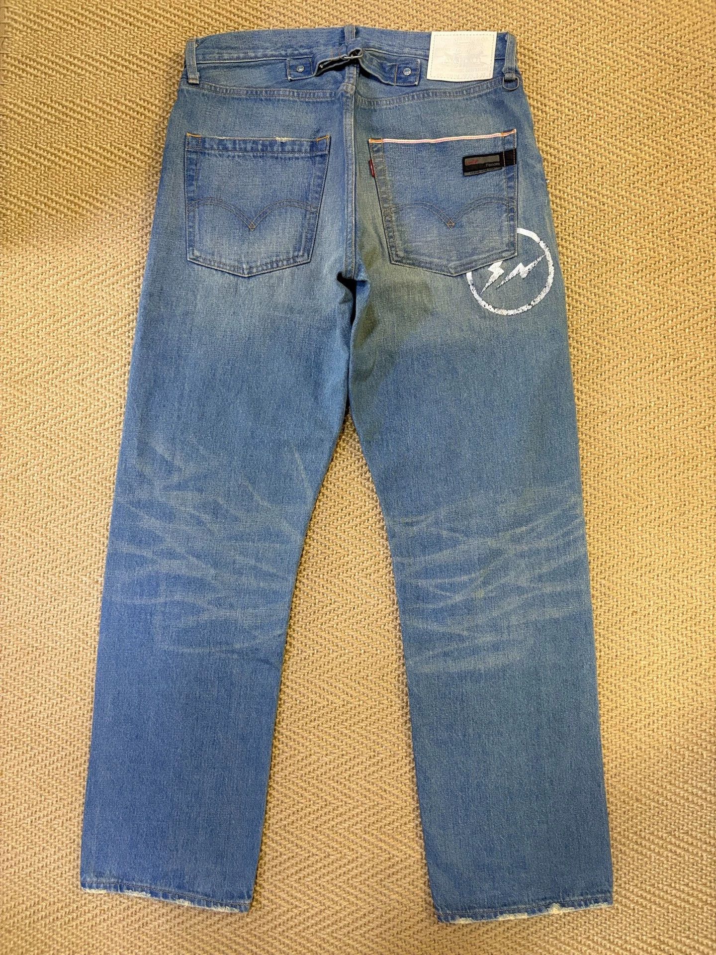 Levi's LEVIS FENOM Turquoise Distressed 505 Jeans W34L32 Size US 34 / EU 50 - 2 Thumbnail