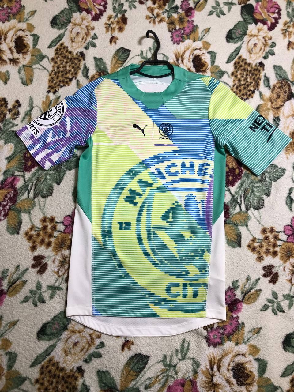Puma Manchester City Sports Soccer Jersey Football T Shirt Size US XXS / EU 40 - 1 Thumbnail