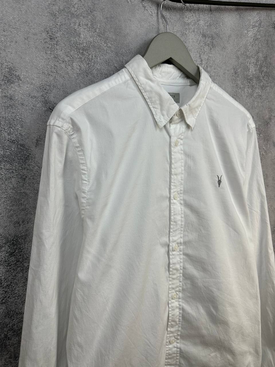 Allsaints ALLSAINTS Hawthorne LS Shirt Poplin Cotton White Button Up Size US L / EU 52-54 / 3 - 3 Thumbnail