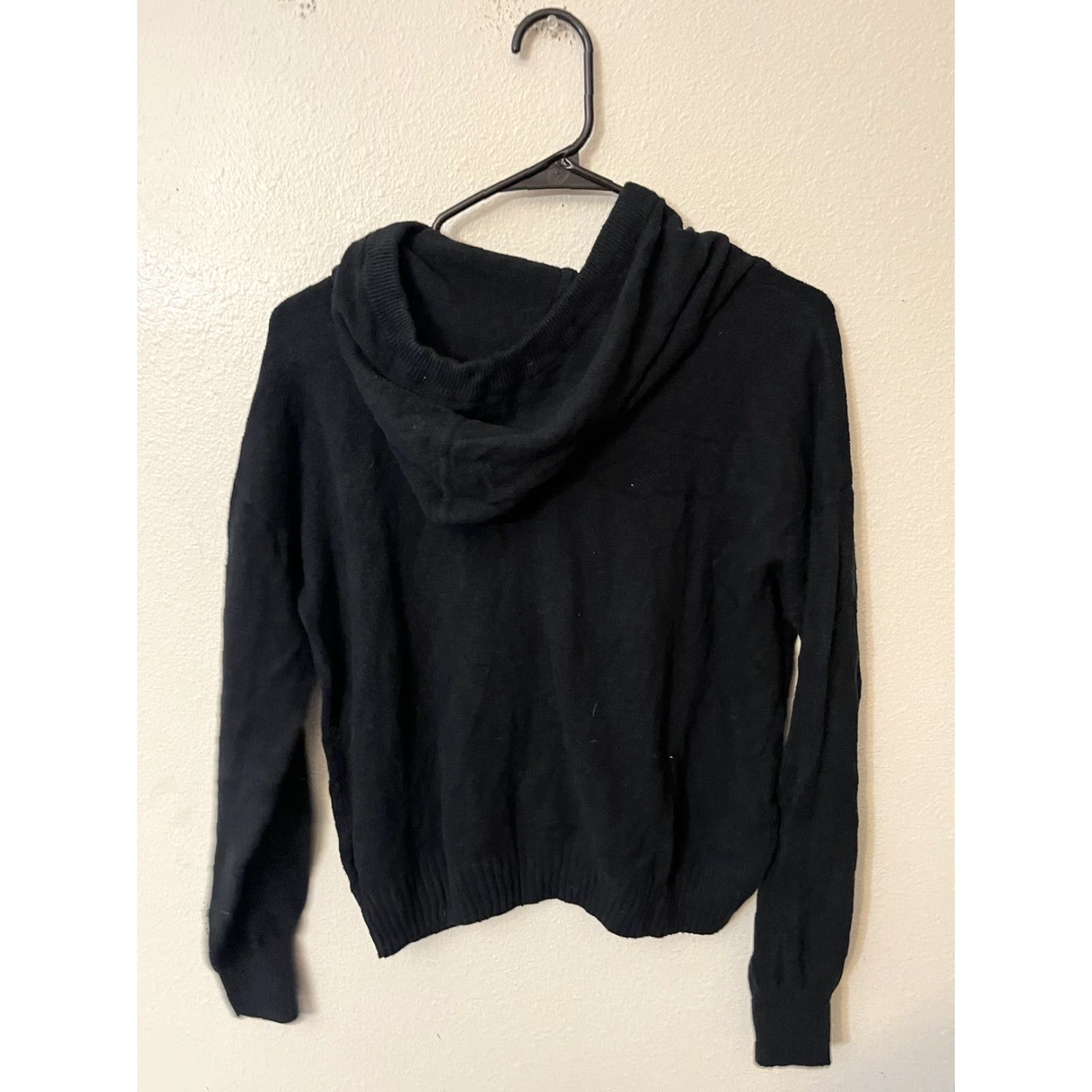 Gap Gap Women's Black Hoodie Sweatshirt Pullover Activewear Large Long Sleeve with Pockets Size L / US 10 / IT 46 - 3 Thumbnail