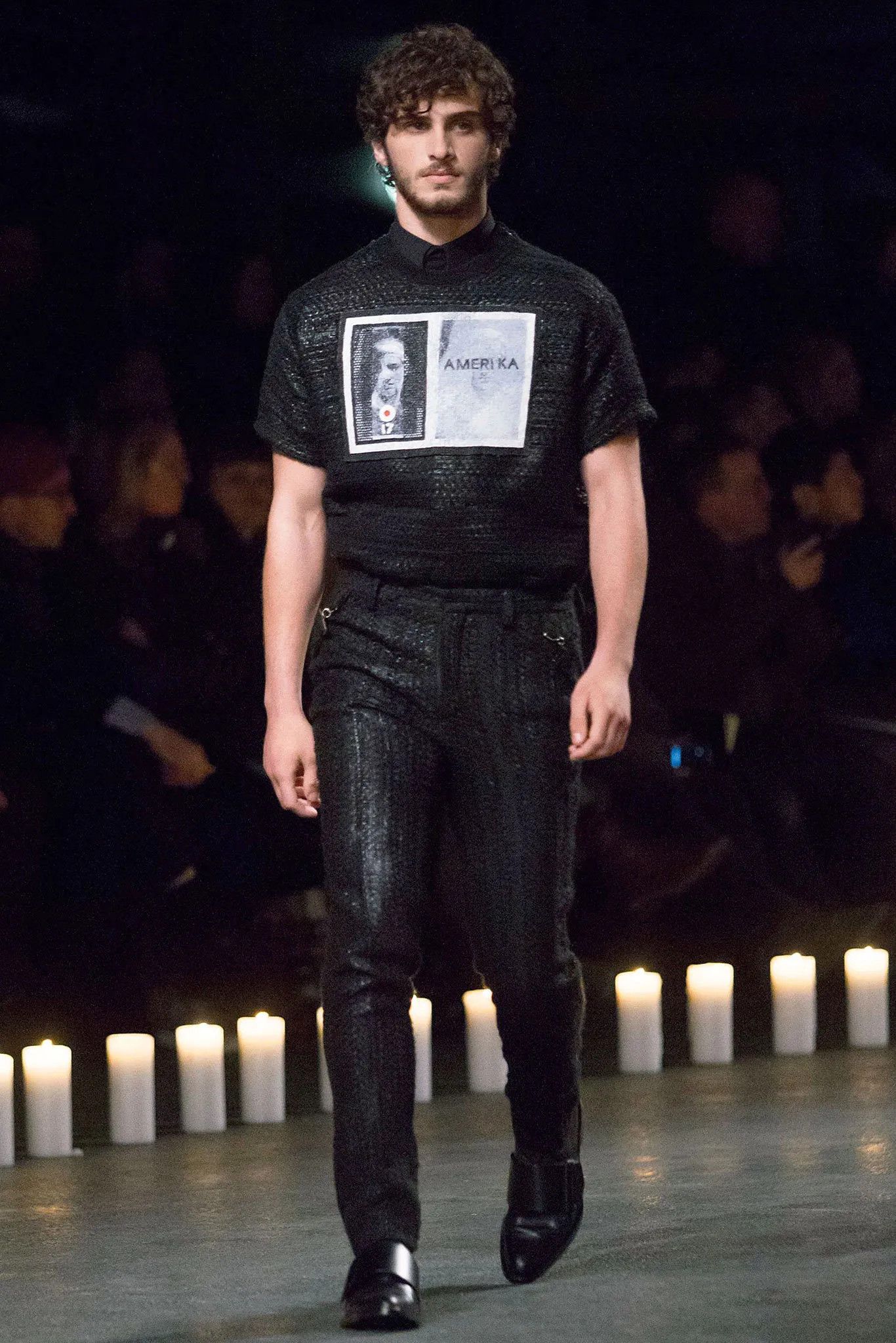 Givenchy Black Amerika Waxed Wool Blend Oversized T-Shirt Size US XXS / EU 40 - 3 Thumbnail