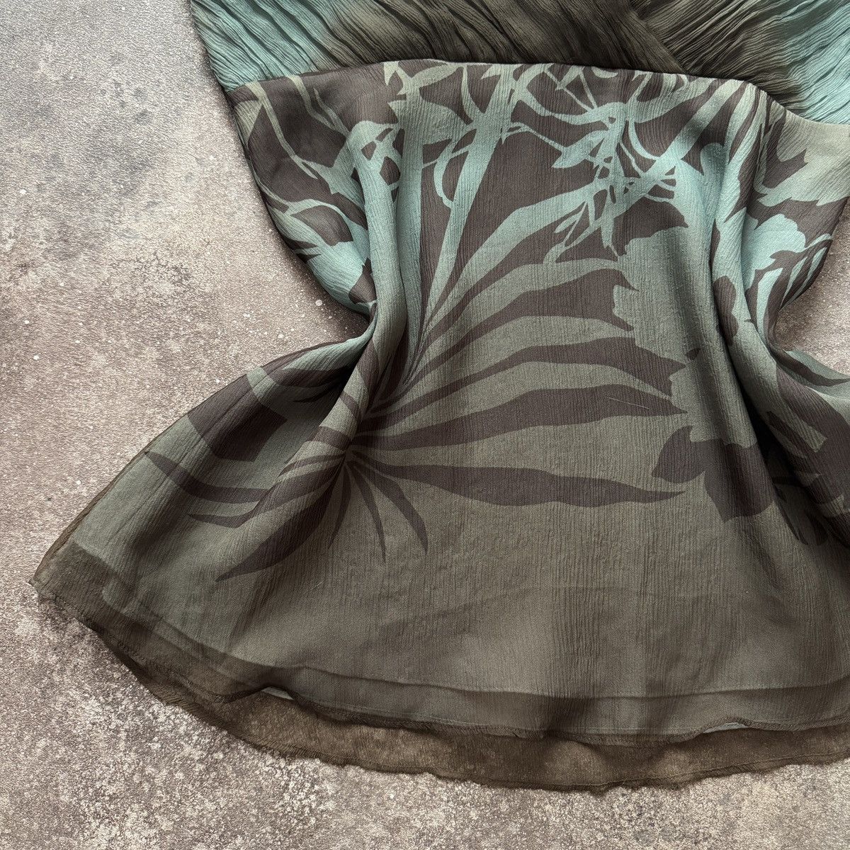 Hysteric Glamour 2000’s Aesthetic Vintage Y2K Floral Sheer Tank Top / Blouse Size L / US 10 / IT 46 - 5 Thumbnail