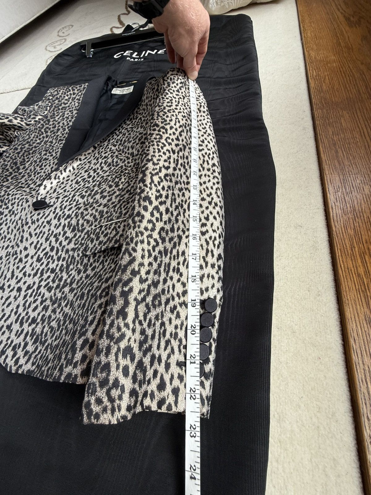 Hedi Slimane × Saint Laurent Paris SS14 Saint Laurent Babycat Le Smoking tuxedo jacket Hedi Size 36R - 5 Thumbnail