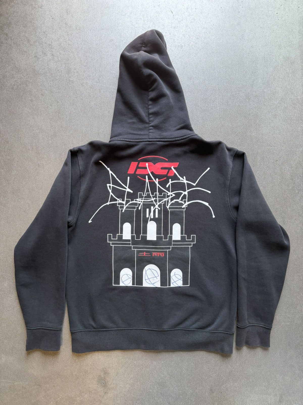 Drain Gang Bladee Drain Gang Red Light Zip-Up Hoodie Size M Size US M / EU 48-50 / 2 - 2 Thumbnail