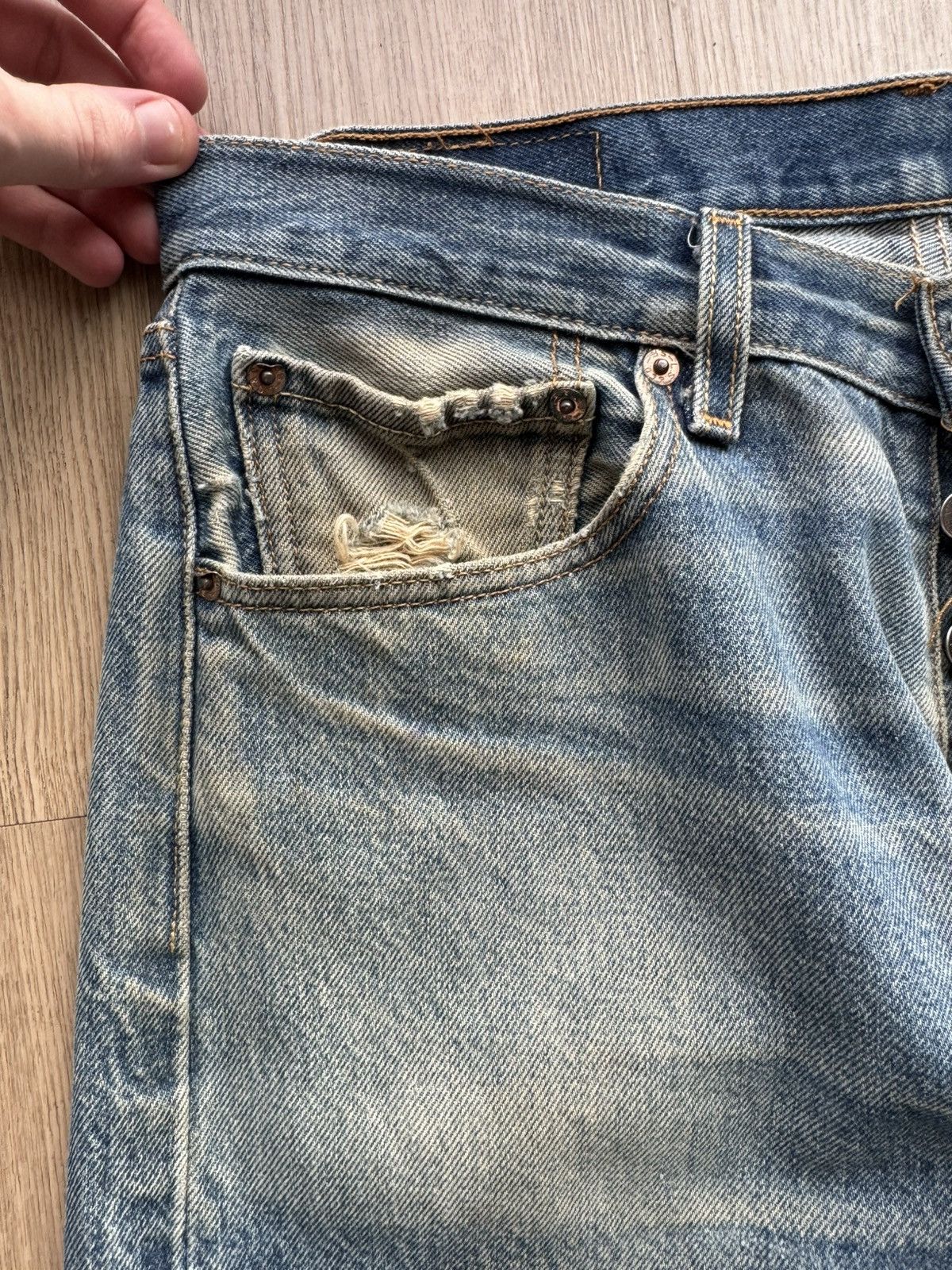 Levi's Beautiful Faded Vintage Faded Levis 501 Size US 32 / EU 48 - 3 Thumbnail