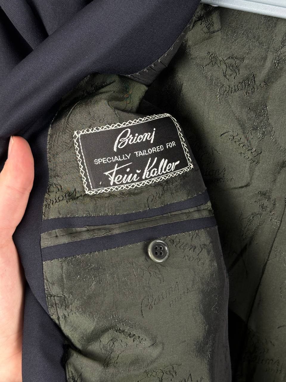 Brioni Vintage Brioni Luxury Wool Navy Blazer Made In Italy Size 50S - 15 Thumbnail