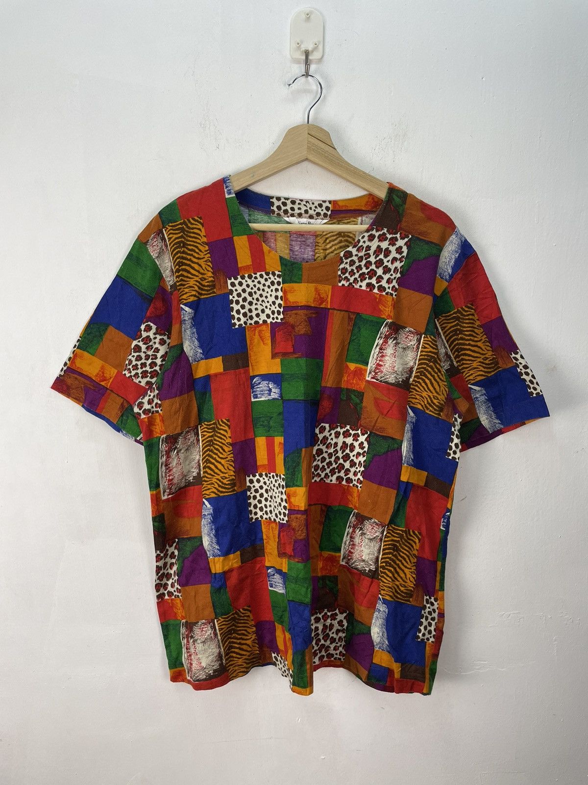 Japanese Brand Vintage Liliane Burty Patchwork Tshirt Size US L / EU 52-54 / 3 - 1 Thumbnail