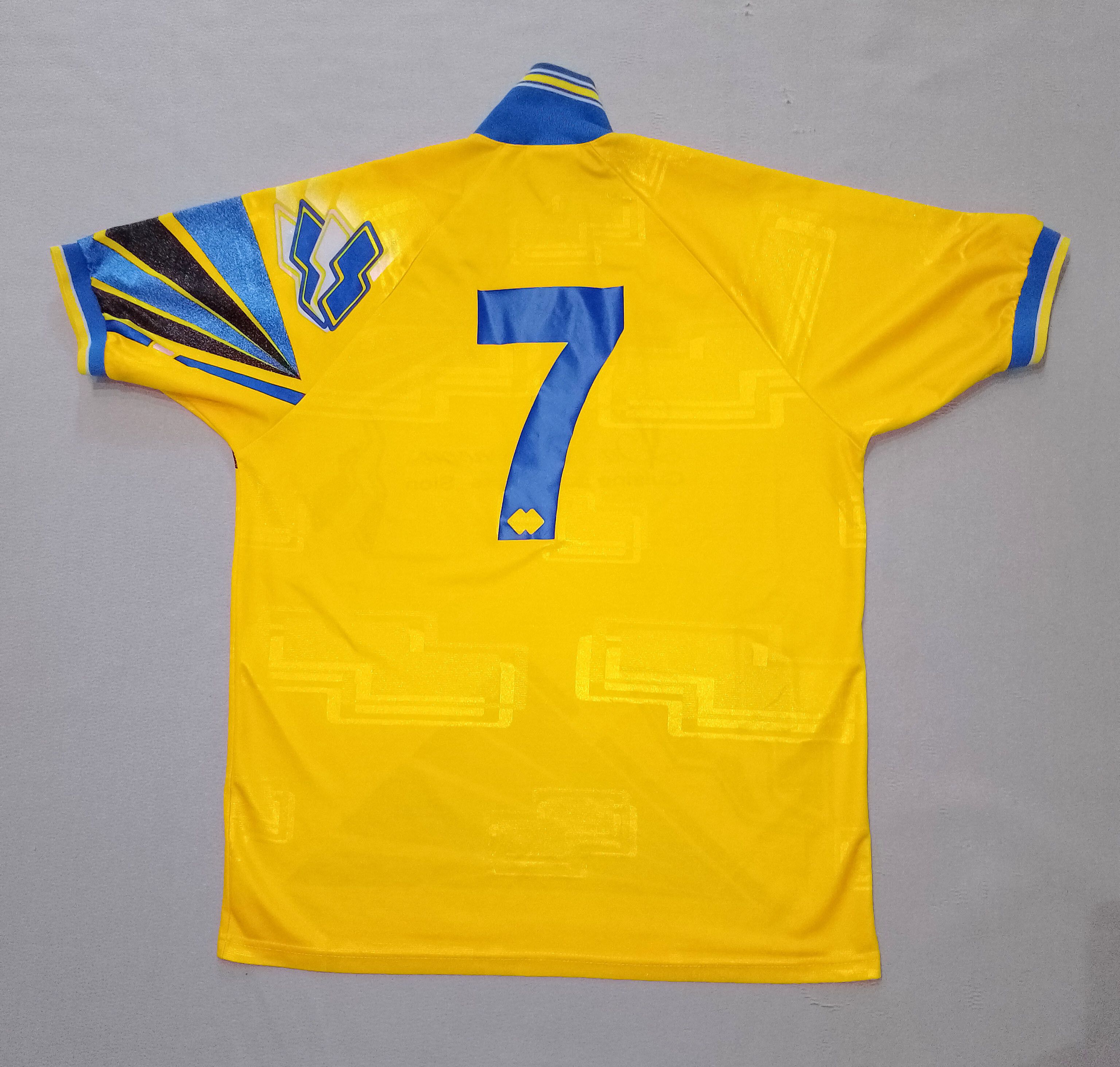 Errea 1990s Away Football Shirt Erreà Jersey #7 Retro Soccer Top Size US XXL / EU 58 / 5 - 8 Thumbnail