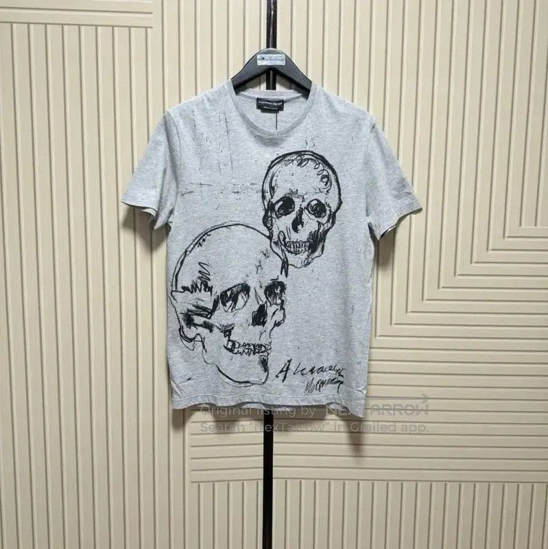 Alexander McQueen Alexander McQueen Men's Logo Skull T-Shirt . Size US S / EU 44-46 / 1 - 1 Thumbnail