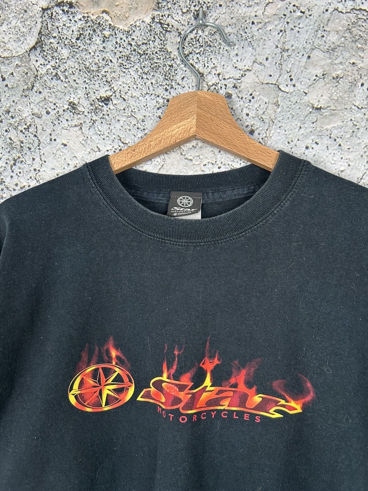 Band Tees Vintage Star Motorcycles Flames Longsleeve 90s Racing Size US L / EU 52-54 / 3 - 3 Thumbnail