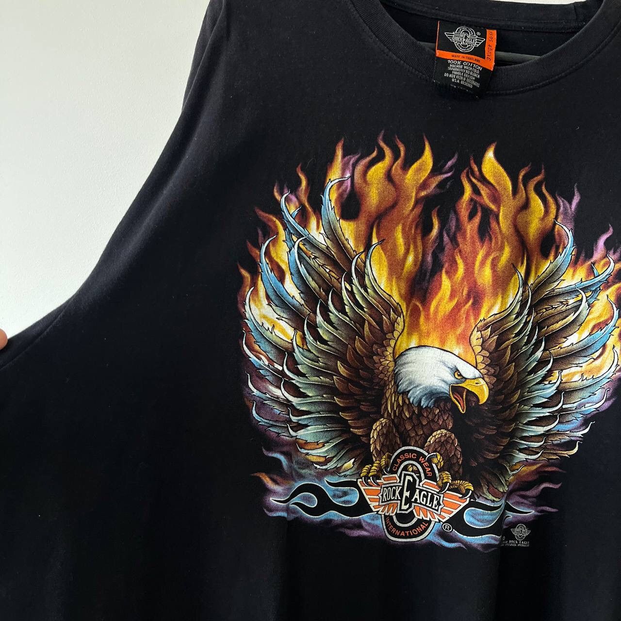 Vintage Vintage 90's Harley Davidson International Wear Rock Eagle Size US XXL / EU 58 / 5 - 5 Thumbnail