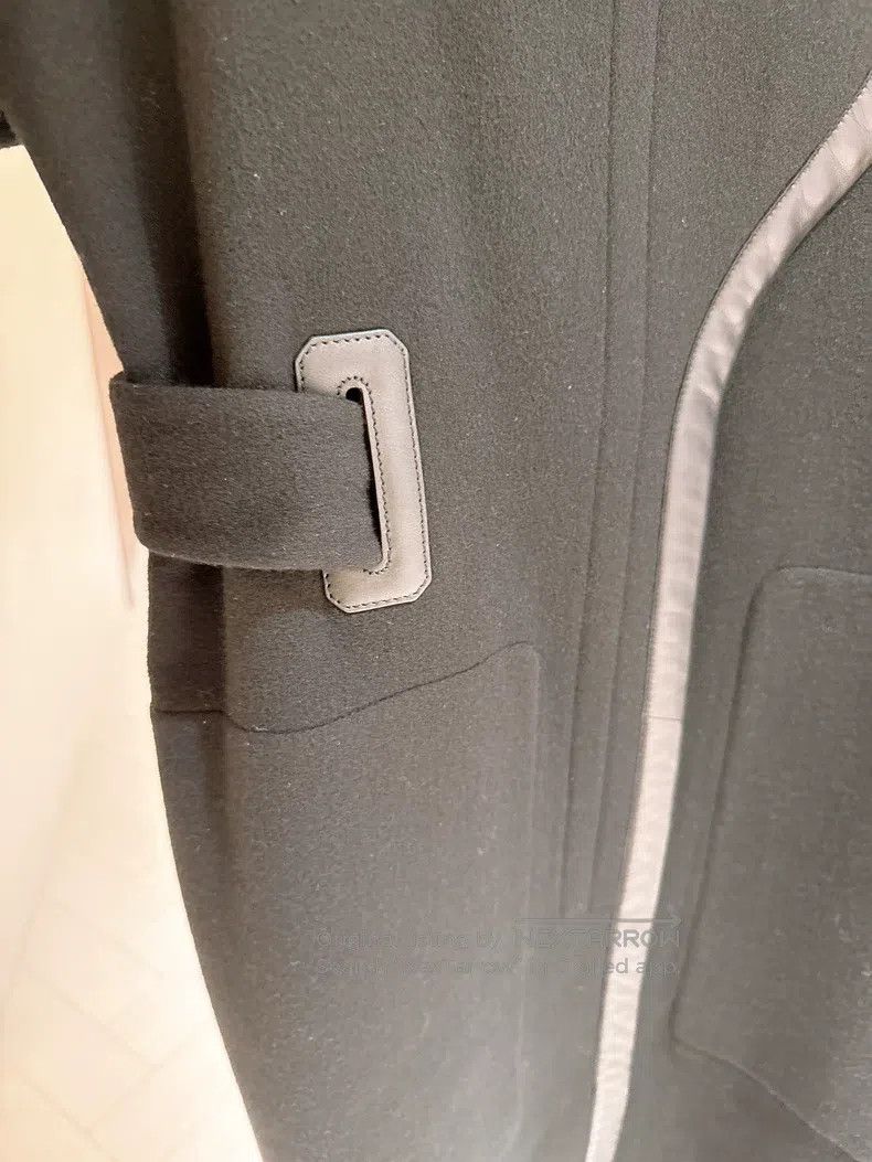 Hermes Hermes Black leather cashmere coat Size XS / US 0-2 / IT 36-38 - 3 Thumbnail
