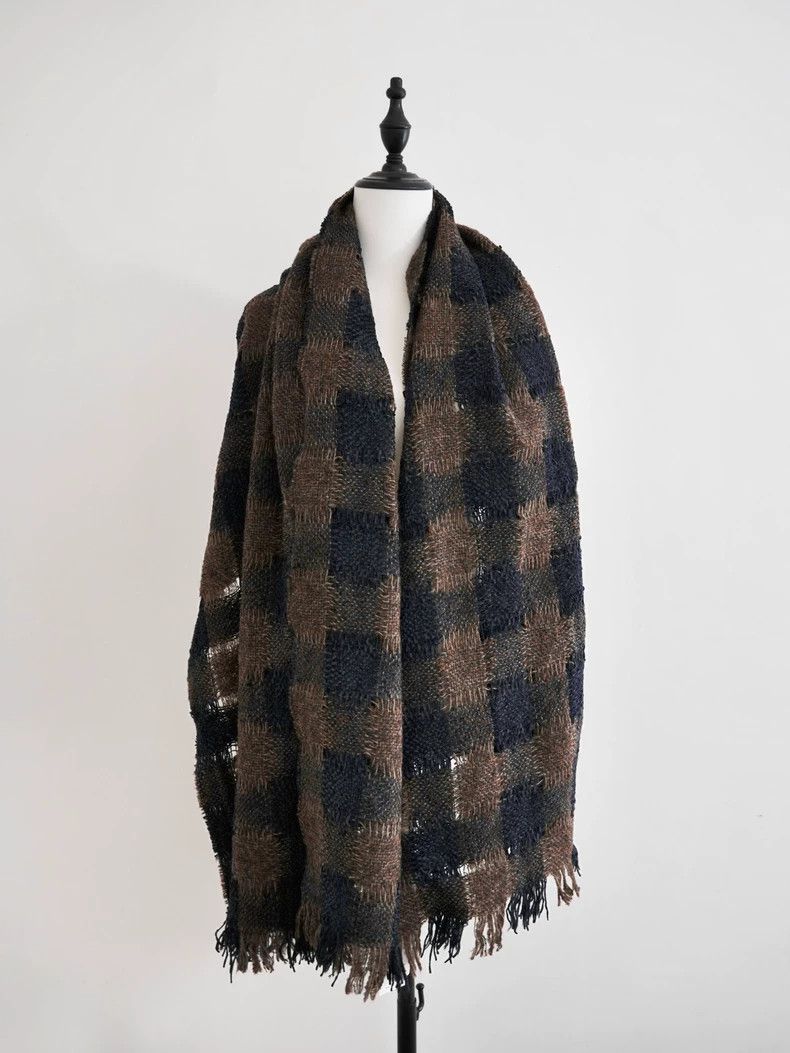 Yohji Yamamoto Yohji Yamamoto 2022aw Wide-knit scarf 2506-Nextarrow Size ONE SIZE - 5 Thumbnail