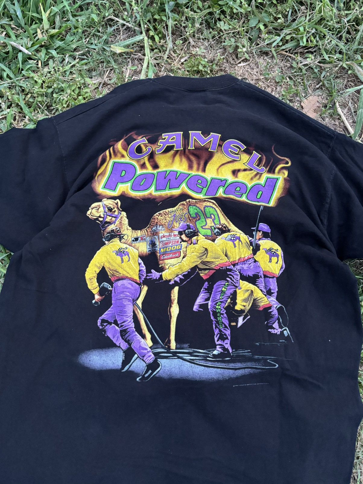 Camel × NASCAR Vintage 90s NASCAR T-Shirt Camel Racing Jimmy Spencer Size US XL / EU 56 / 4 - 6 Thumbnail