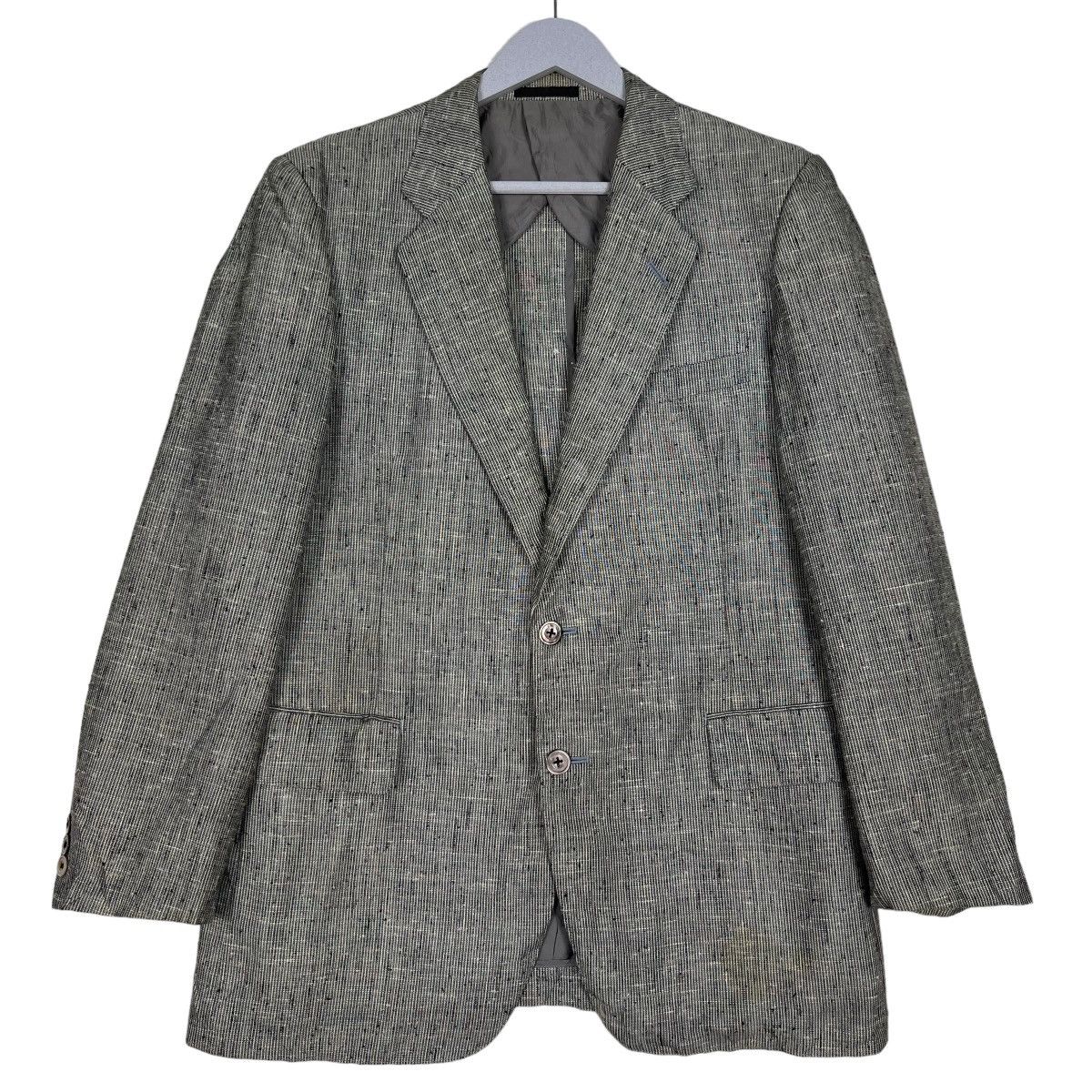 Burberry 🔥 VINTAGE RICH GREY BURBERRY BLAZER Size US M / EU 48-50 / 2 - 1 Thumbnail