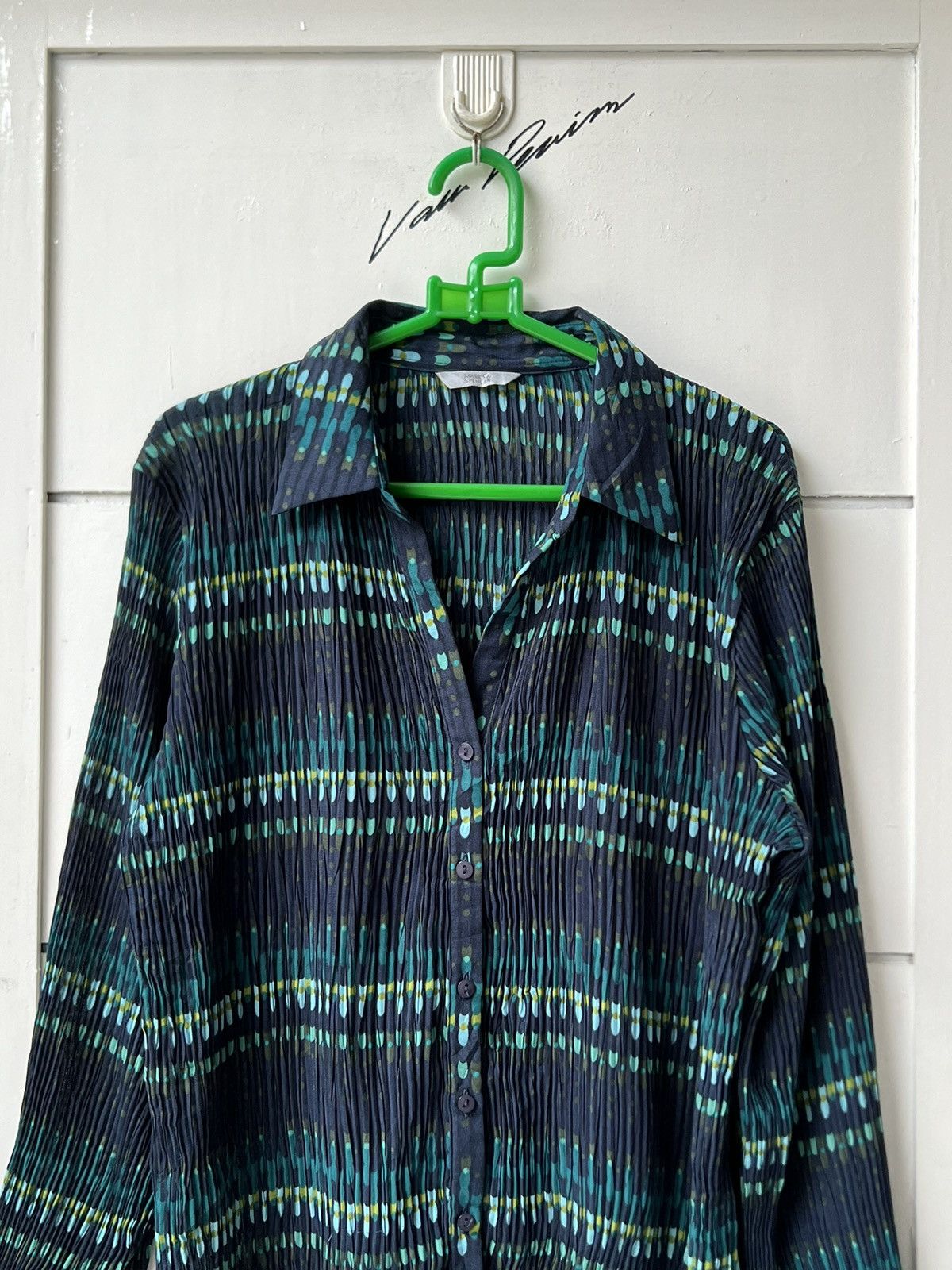 Marks & Spencer Marks & Spencer Motive Pleats Shirt Size US S / EU 44-46 / 1 - 10 Thumbnail