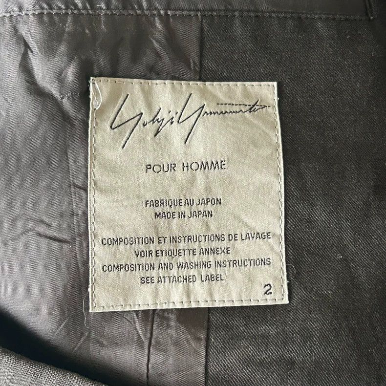 Yohji Yamamoto Yohji Yamamoto 15ss paper clip collarless track jacket-2505 Size US M / EU 48-50 / 2 - 6 Thumbnail