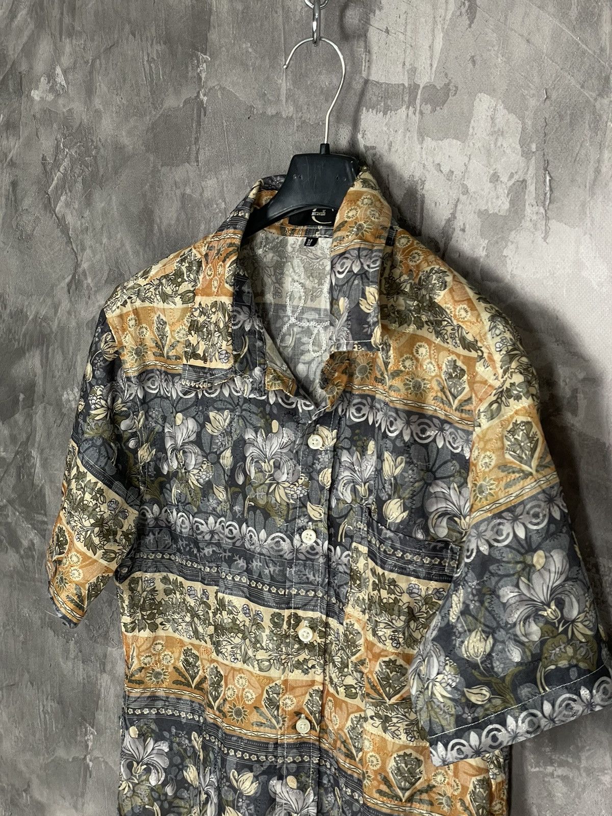 Just Cavalli × Vintage Just Cavalli Shirt Short Y2K Streetwear Sleeve Size US M / EU 48-50 / 2 - 6 Thumbnail