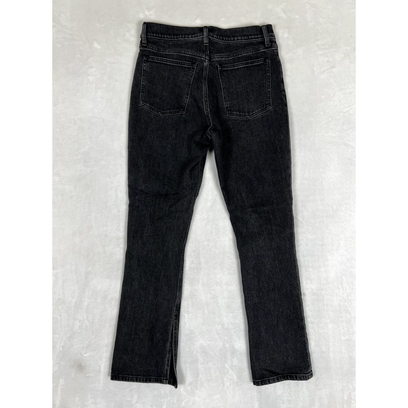 Abercrombie & Fitch Abercrombie & Fitch The Skinny High Rise Jeans Womens 6S Black Slit Denim Size 28" / US 6 / IT 42 - 6 Thumbnail