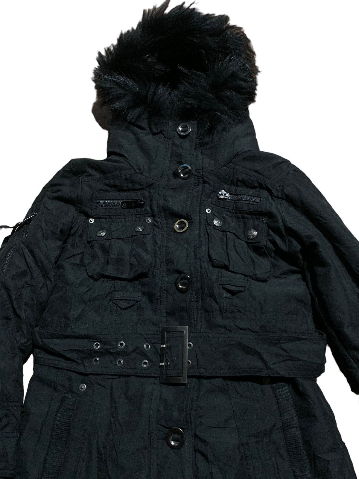 If Six Was Nine Bondage raccoon fur jacket club club club LGB style Size US S / EU 44-46 / 1 - 5 Thumbnail