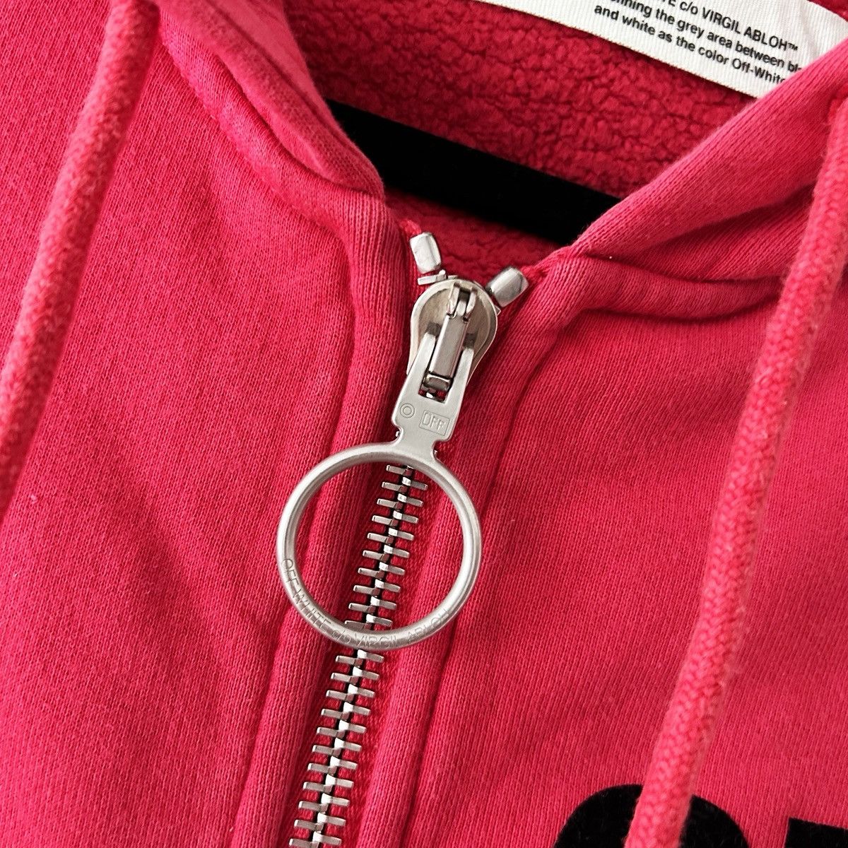Off-White Off White hoodie global warning red Size S / US 4 / IT 40 - 5 Thumbnail