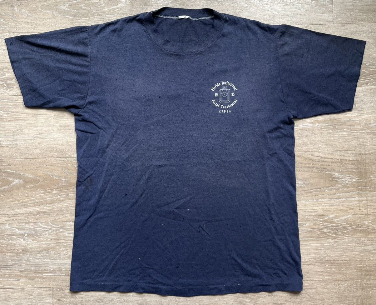 Vintage Vintage 1985 Florida Pistol Tournament Gun Tee Size US M / EU 48-50 / 2 - 1 Thumbnail