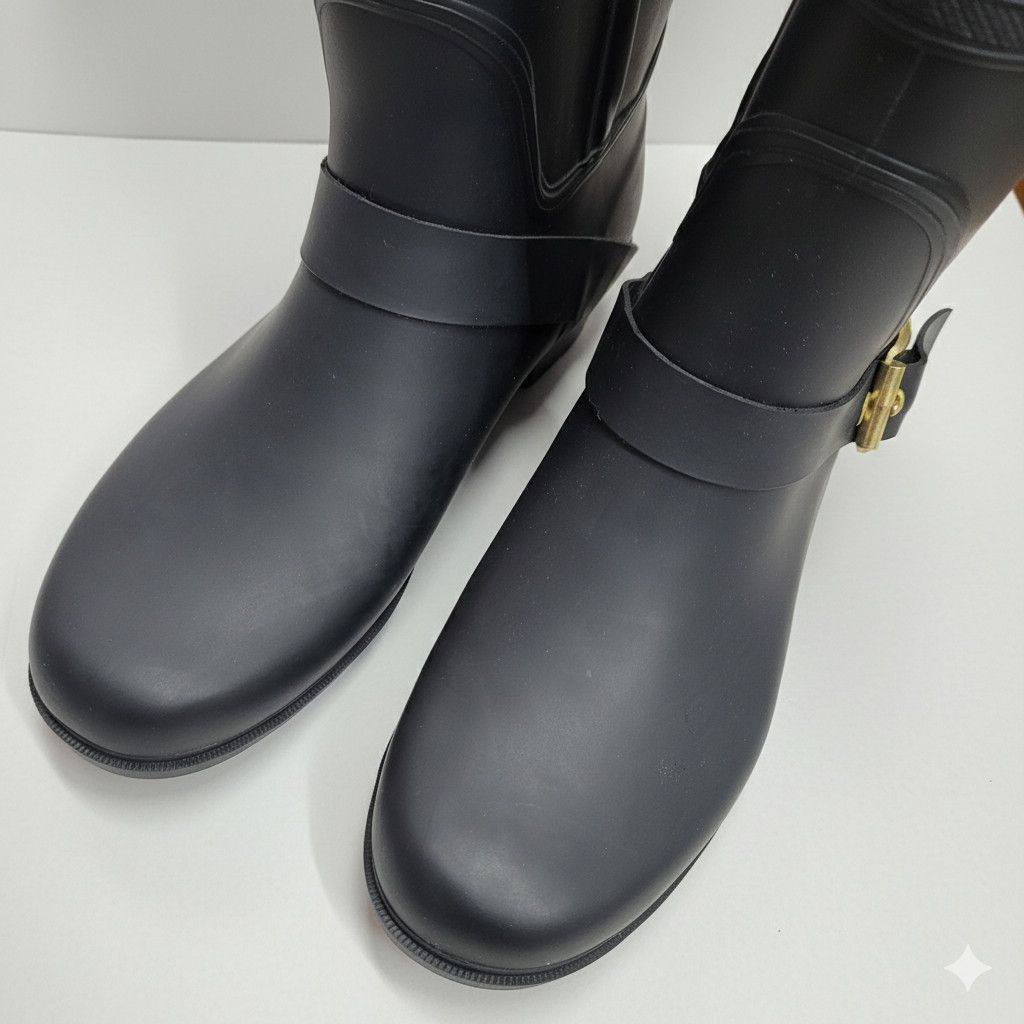 Steve Madden Steve Madden Size 8 Rainboots Northpol Black Quilted Zipper Size US 8 / IT 38 - 7 Thumbnail