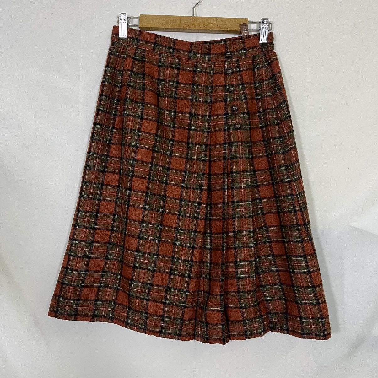 Japanese Brand JAPANESE BRAND PLEATED TARTAN GOTHIC PUNK SKIRT Size 28" / US 6 / IT 42 - 1 Thumbnail