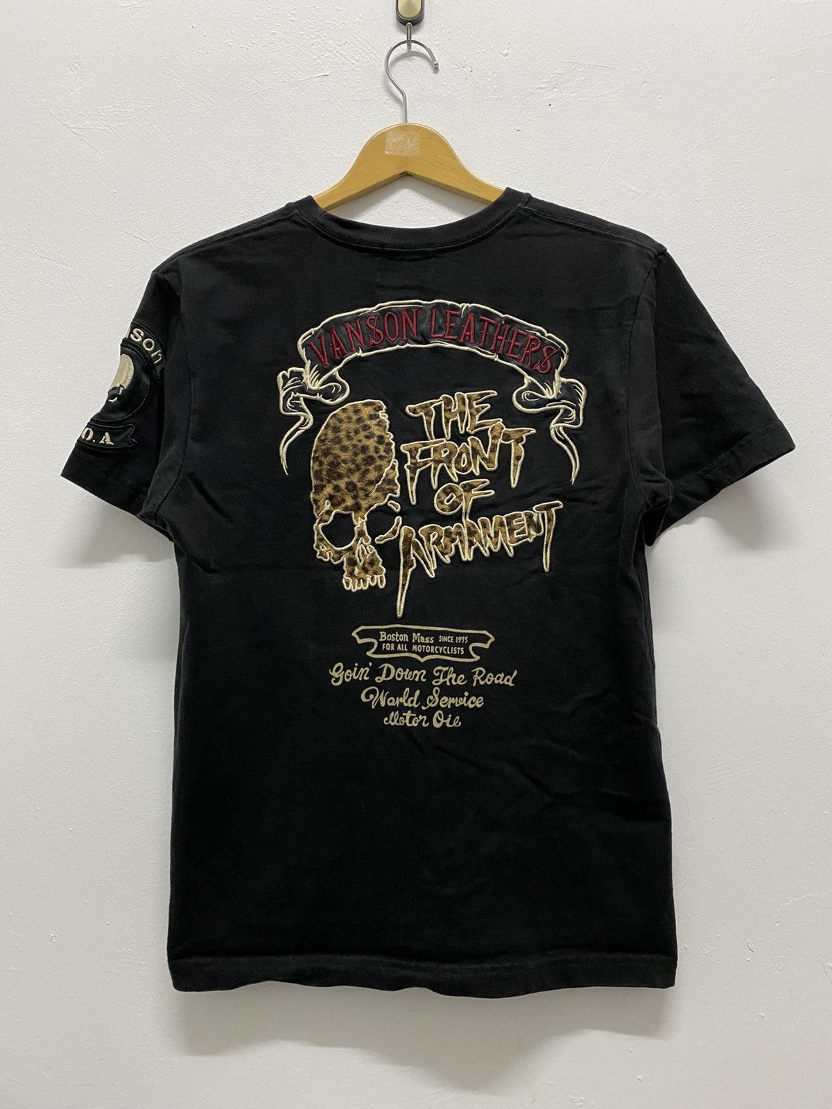 Vanson Leathers Vanson Leather x T.F.O.A Skull Motocycle Shirt Size US M / EU 48-50 / 2 - 2 Thumbnail