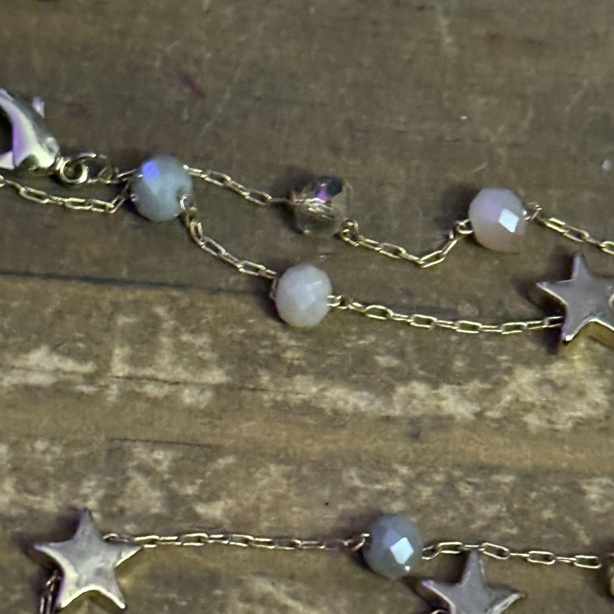 Other Long gold tone station crystals and stars necklace Size ONE SIZE - 3 Thumbnail