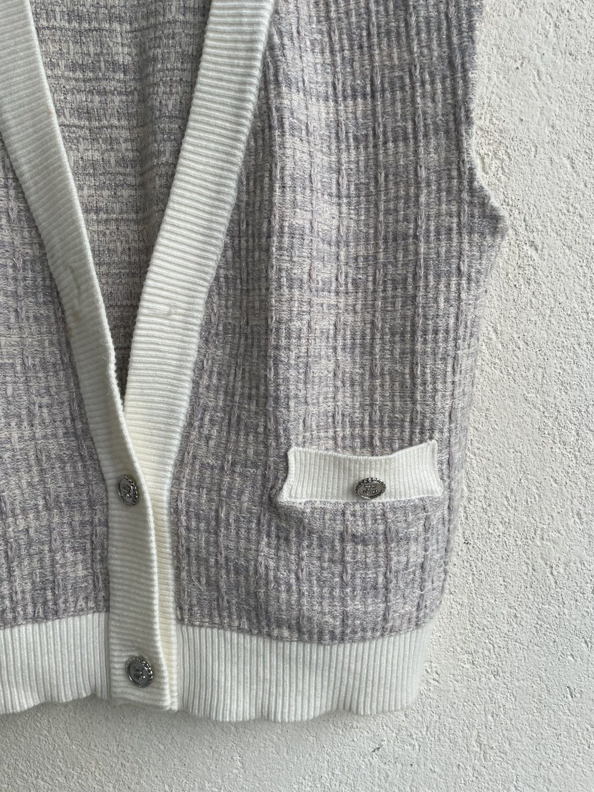 Acne Studios Karl Lagerfeld Contrast Trim Sleeveless Knit Hysteric y’s Size XXL / US 16-18 / IT 52-54 - 3 Thumbnail
