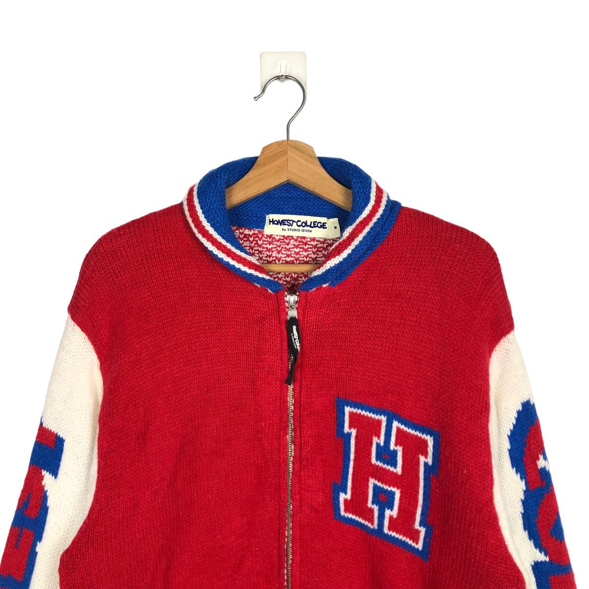 Hysteric Glamour VINTAGE KNIT JACKET HONEST COLLEGE INSPIRE HYSTERIC GLAMOUR Size US M / EU 48-50 / 2 - 2 Thumbnail