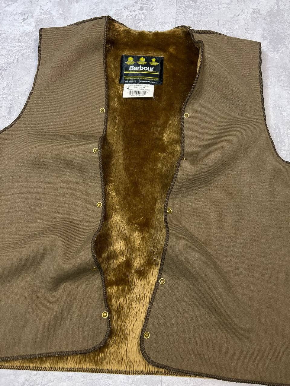 Barbour Vintage Barbour Lining Brown Vest Size US L / EU 52-54 / 3 - 4 Thumbnail
