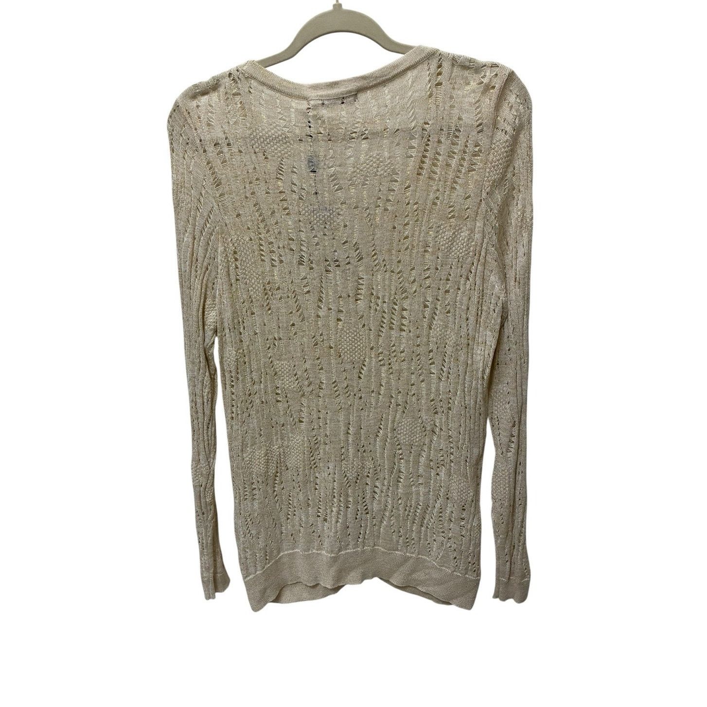 Other Belldini Pointelle knit cardigan sweater with gold thread Size XL / US 12-14 / IT 48-50 - 3 Thumbnail