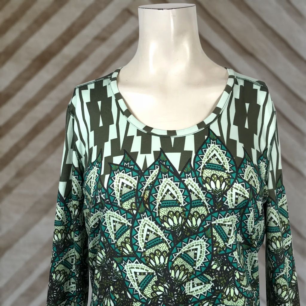 Vintage TITLE NINE - WOMEN'S M - GREEN LONG SLEEVE SHIRT Size M / US 6-8 / IT 42-44 - 1 Thumbnail