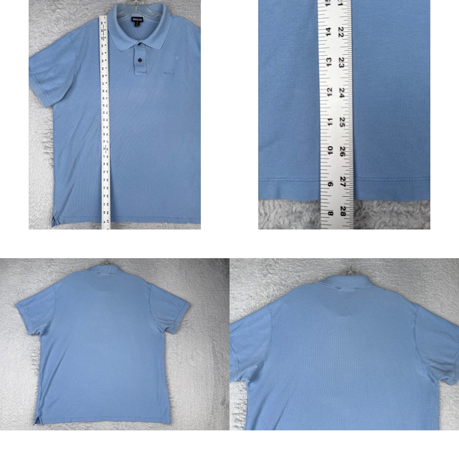 Patagonia Patagonia Polo Shirt Adult XL Blue 100% Cotton Jersey Belwe Pique Shirt Short Sleeve Slim Fit Mens Size US XL / EU 56 / 4 - 9 Thumbnail
