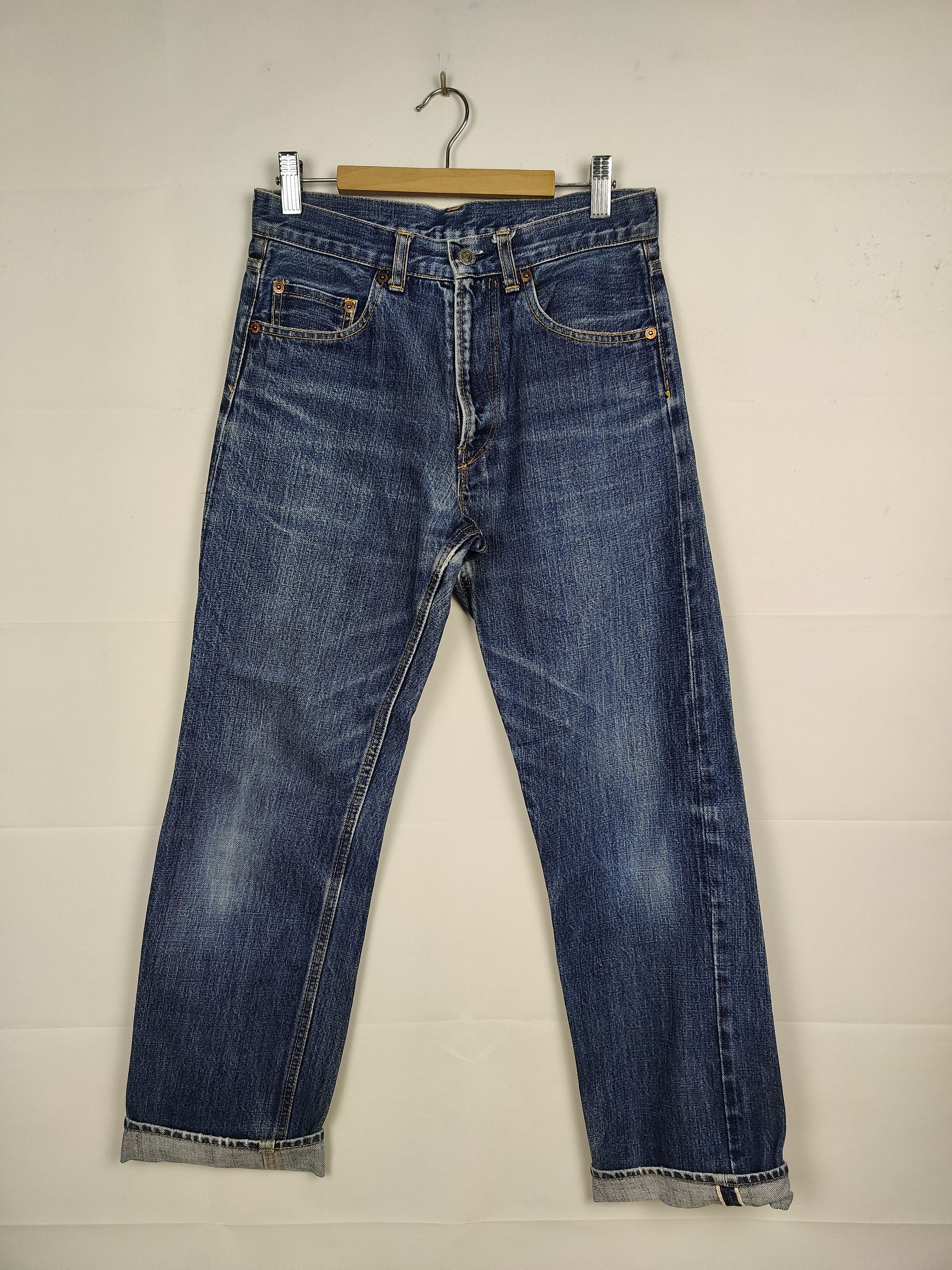 Japanese Brand × Yohji Yamamoto Yohji Yamamoto Signature Label Selvedge Denim Pant Size US 28 / EU 44 - 1 Thumbnail