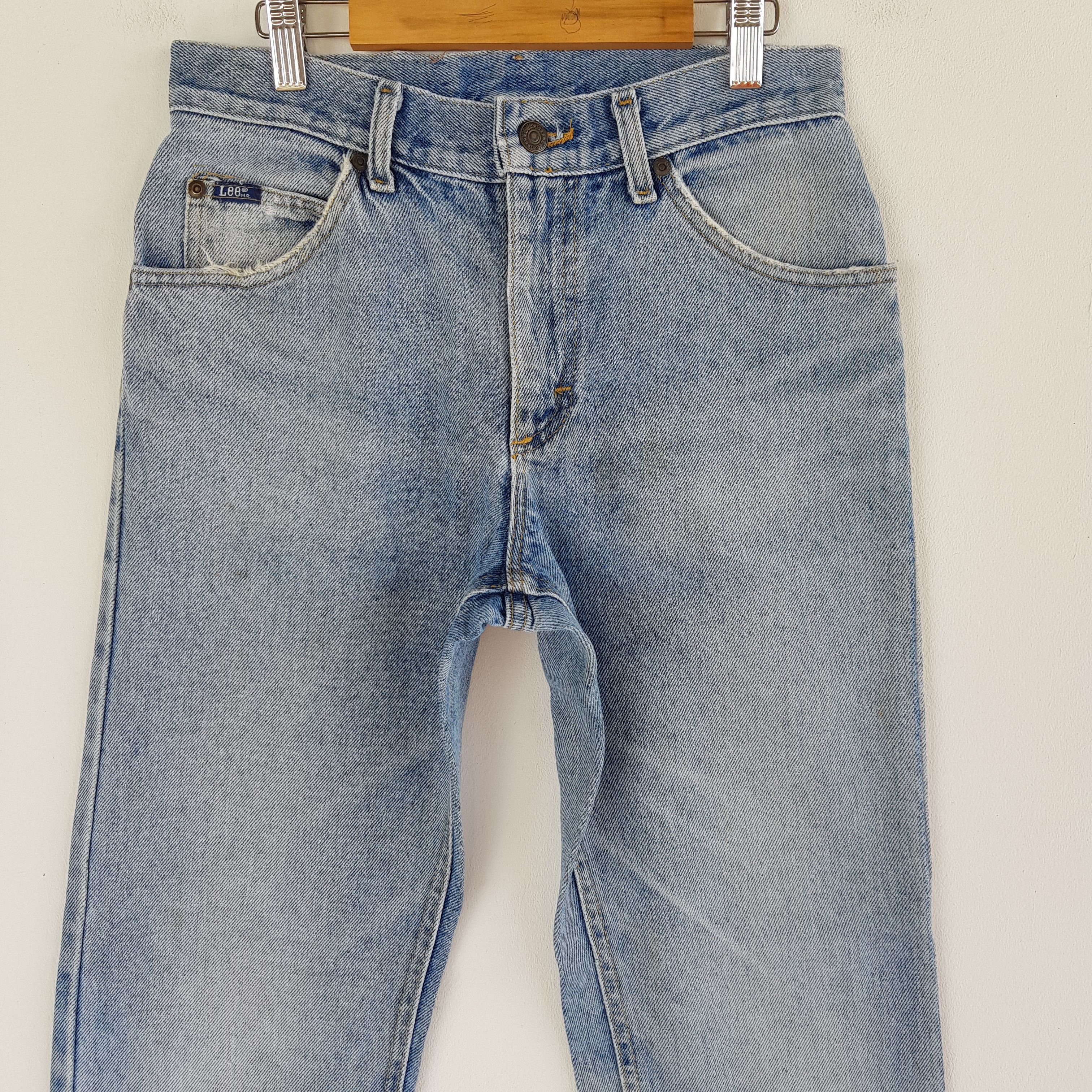 Lee Vintage Lee Sun Faded Jeans Rusty Lee Light Wash Denim Size 24" / US 00 / IT 34 - 3 Thumbnail