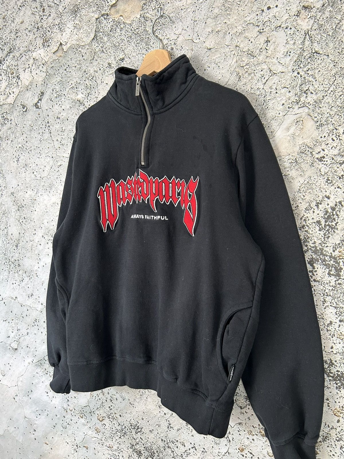 Other Wasted Paris Skateboards Half Zip Sweatshirt Rare Size US M / EU 48-50 / 2 - 2 Thumbnail