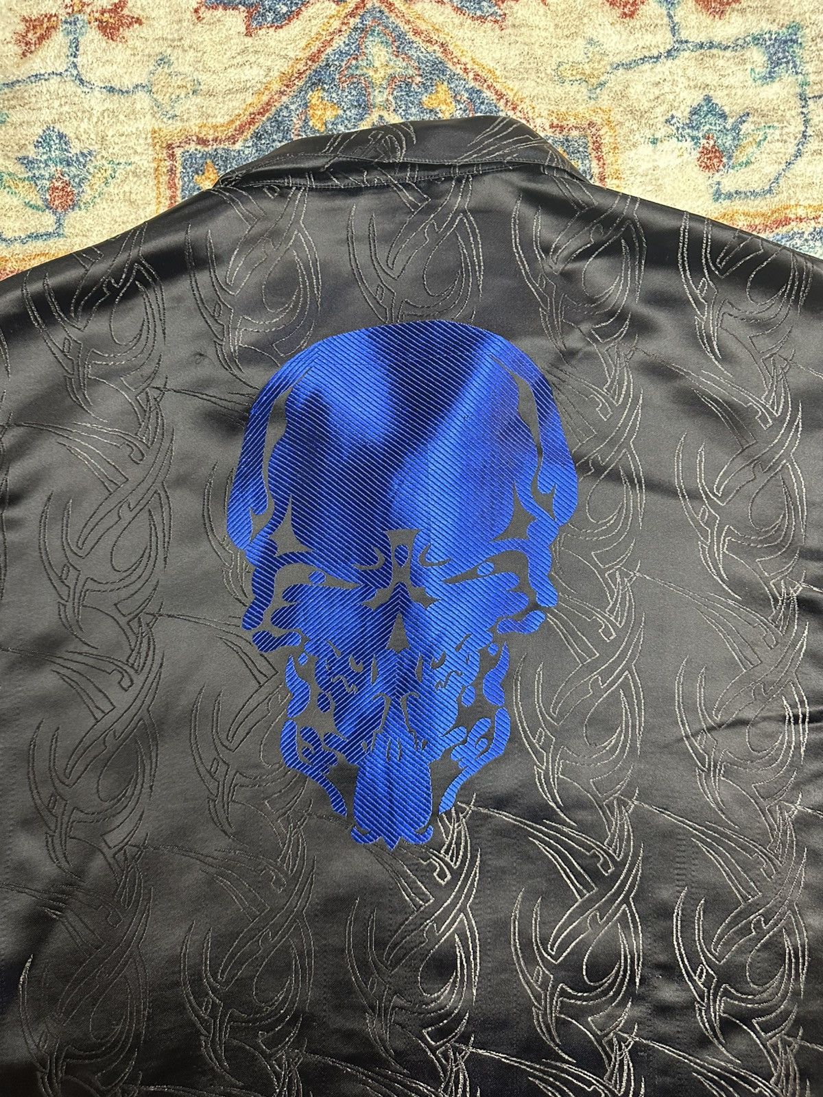 Vintage Vintage Y2K Snake Eyes Skull All Over Print Button-up Shirt Size US XL / EU 56 / 4 - 5 Thumbnail