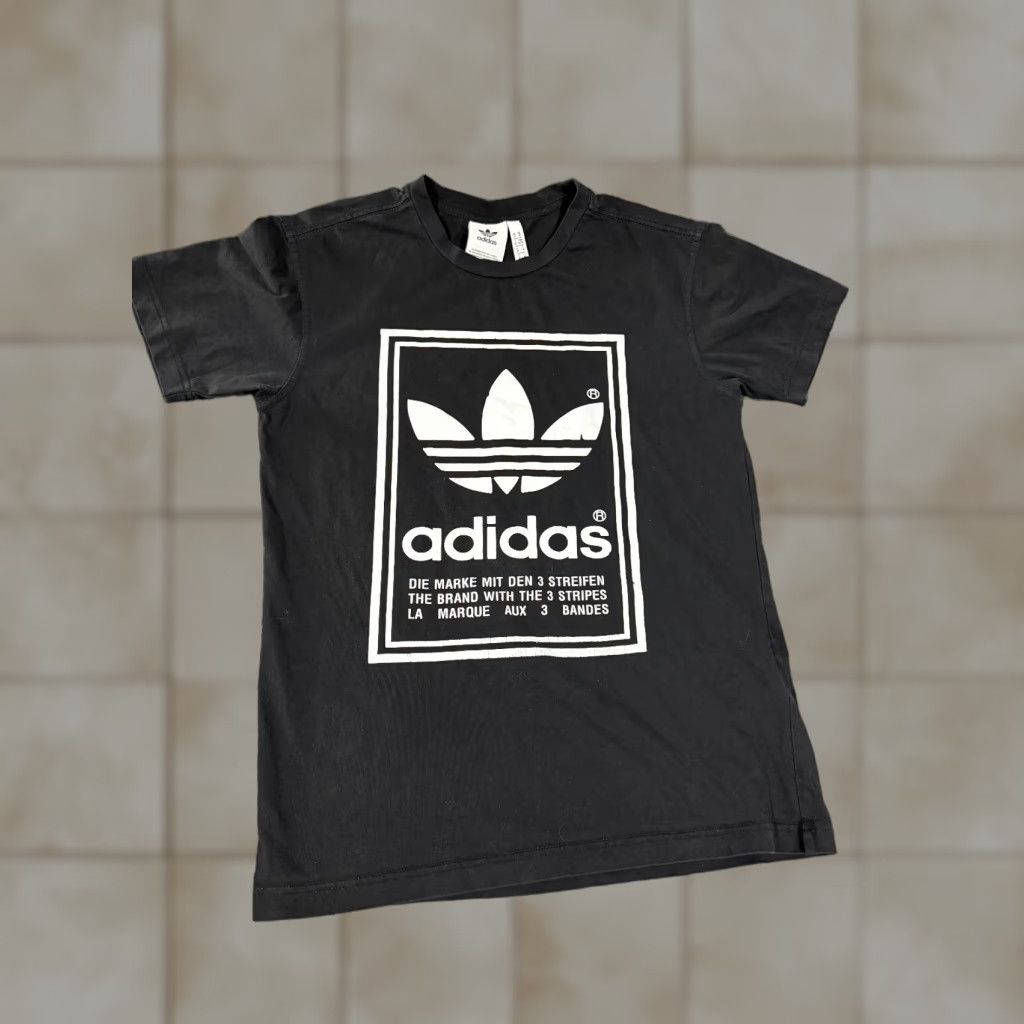 Adidas adidas graphic T-Shirt Mens Medium Black Trefoil Logo Short Sleeve Casual Size US M / EU 48-50 / 2 - 1 Thumbnail