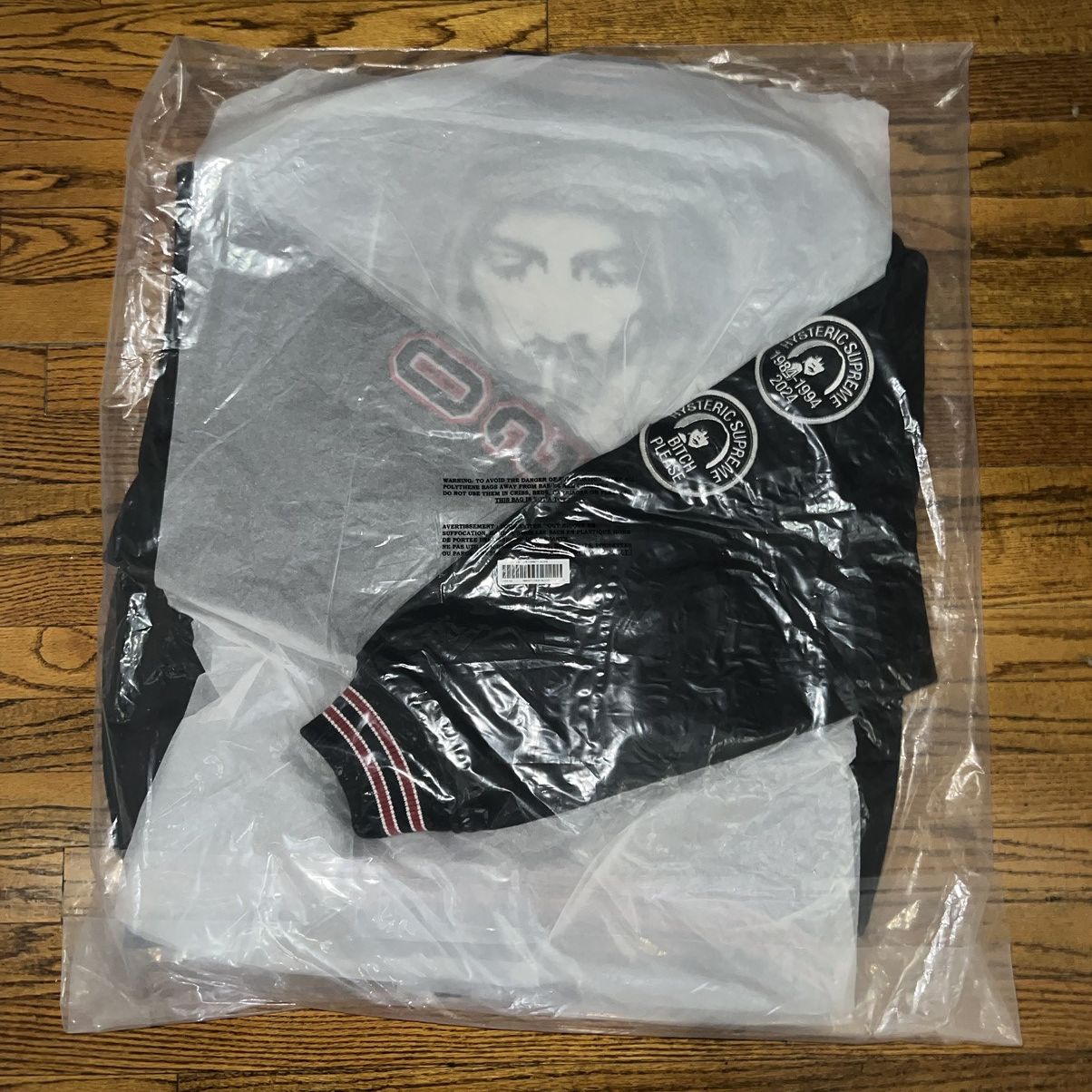 Hysteric Glamour × Supreme Supreme Hysteric Glamour Varsity Jacket Black Size: XL Size US XL / EU 56 / 4 - 6 Thumbnail