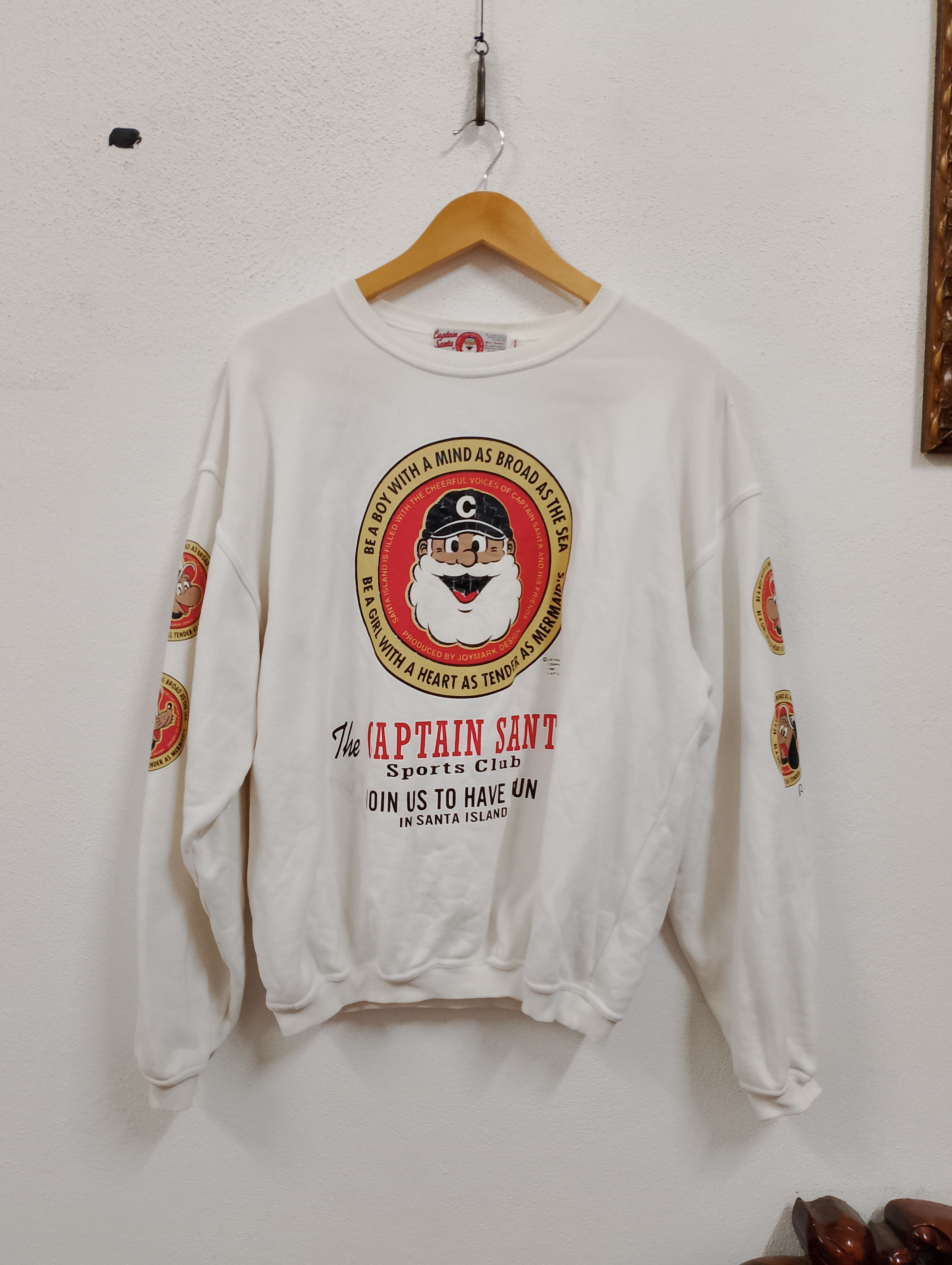 Japanese Brand Vintage Captain Santa Sweatshirt Joymark Design 1985 Size US M / EU 48-50 / 2 - 1 Thumbnail