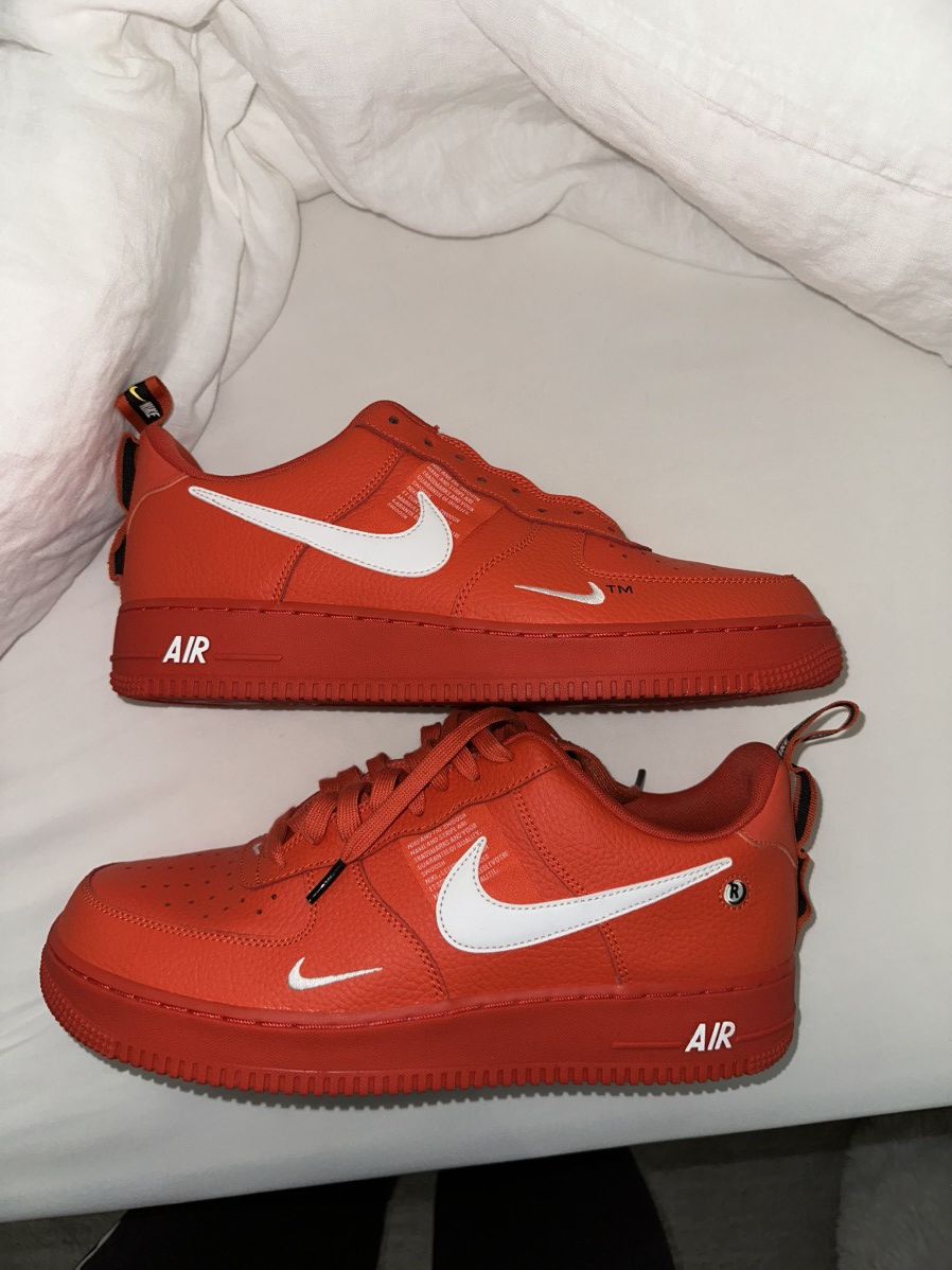 Nike Nike Air Force 1 ‘07 LV8 Utility - Team Orange Size US 11.5 / EU 44-45 - 1 Thumbnail